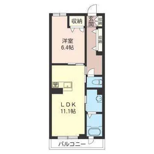 グリーンセントコート【1階】の間取り