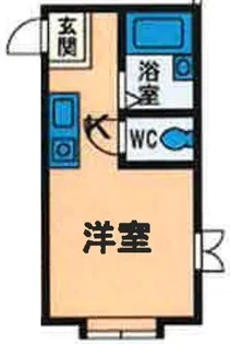 b’CASA鶴巻温泉re-born【2階】の間取り