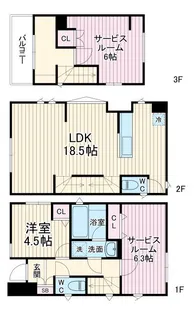 千葉県市川市入船【一戸建】の間取り