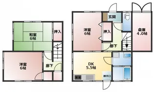 広島県広島市佐伯区五日市中央7【一戸建】の間取り