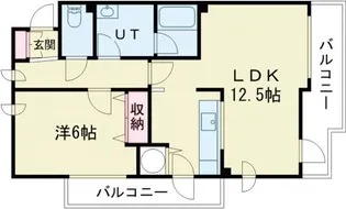 りら・ガーデン・ときわ【1階】の間取り