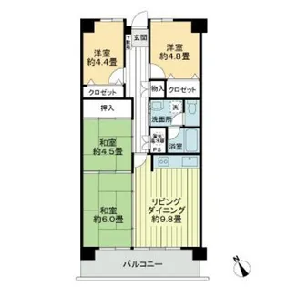 アイランド・コート新宇多津【3階】の間取り