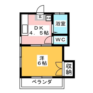 ホークス和香【1階】の間取り