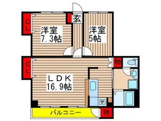 HB佐倉【4階】の間取り