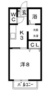 ソレジオ中島A棟【1階】の間取り