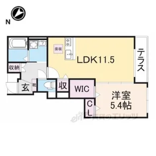 サリエンテ【1階】の間取り