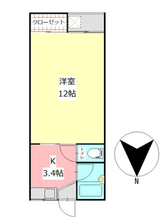 フレシールヴィラD【1階】の間取り