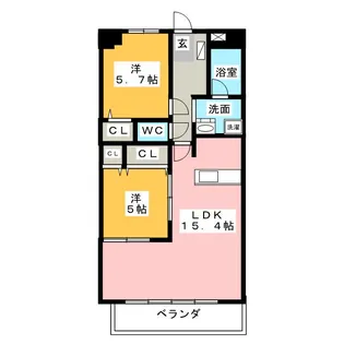 ガーデンテラス【3階】の間取り
