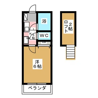 1Kの間取り画像