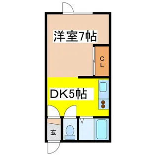 コーポオアシス【1階】の間取り