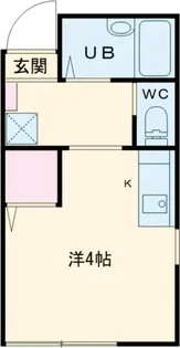 ハウス青木【1階】の間取り
