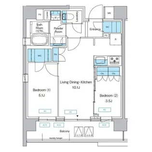 東京都世田谷区上馬5【マンション】の間取り