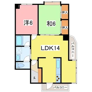 URBAN CONCIERIA城東【2階】の間取り