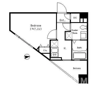 東京都新宿区荒木町【マンション】の間取り