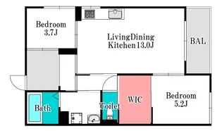 スカイガーデン長岡【2階】の間取り