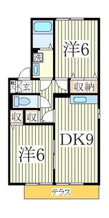 リシアンサス・ガーデンF【1階】の間取り