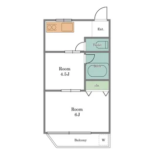 第二奥村荘【1階】の間取り