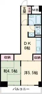 フローラル豊島園【2階】の間取り