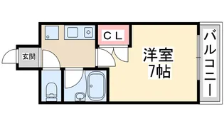 エスリード新大阪第8【6階】の間取り