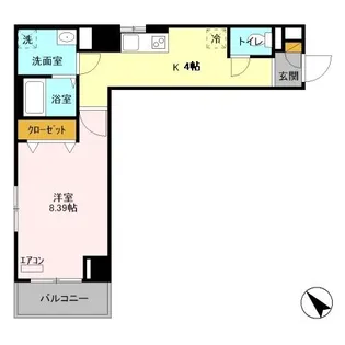 埼玉県越谷市南越谷4【マンション】の間取り