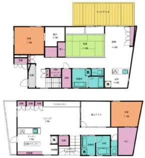 東京都足立区西保木間4【一戸建】の間取り