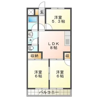 グランメゾン桜橋【4階】の間取り