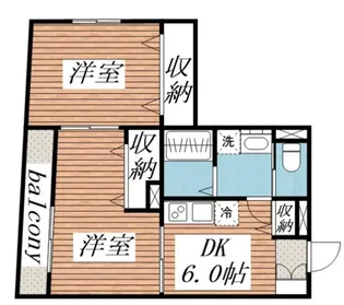 桜山ハイツ【3階】の間取り