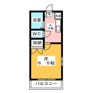 M・Kハイツ【1階】の間取り