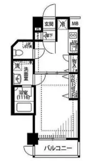 プレール・ドゥーク森下【1階】の間取り