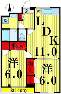 サンピアヒラタ【1階】の間取り