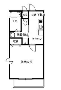 ヴェルネージュ【1階】の間取り