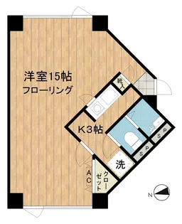 AZABU EAST336【4階】の間取り