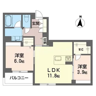 THE SENSE【3階】の間取り
