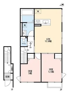 山梨県甲府市北口3【一戸建】の間取り