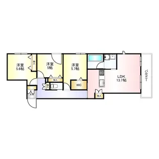 (仮称)境南町3丁目ヘーベルメゾン【4階】の間取り