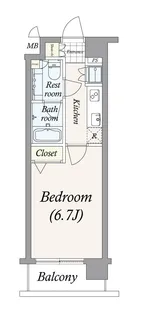 1Kの間取り画像