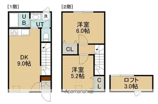 アクアコートA【1階】の間取り