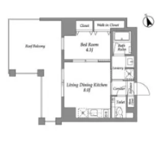 ENetial代官山【6階】の間取り
