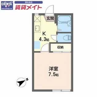 ピュアハイツ【2階】の間取り