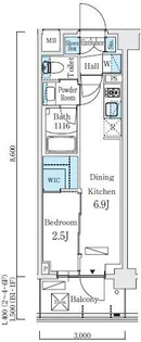 リビオメゾン東北沢【6階】の間取り