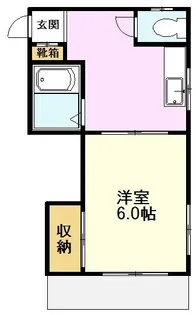 東京都国分寺市東元町1【アパート】の間取り