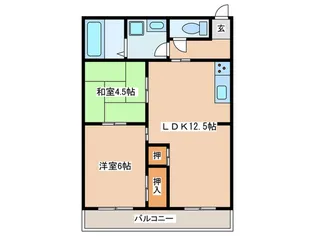 グランドール天王寺【6階】の間取り