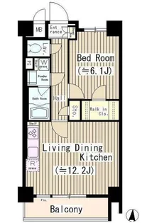 フェールメゾン菊川【5階】の間取り