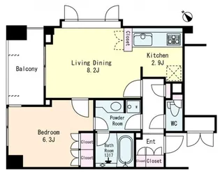 神宮前シティハウス【3階】の間取り