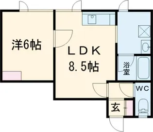 エクセレント美原【2階】の間取り