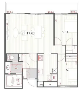 リバーサイド隅田セントラルタワーパレス【17階】の間取り