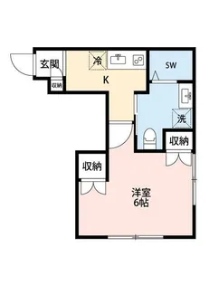 東京都中野区若宮1【アパート】の間取り