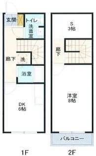 埼玉県さいたま市緑区道祖土4【アパート】の間取り