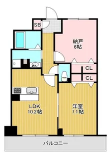 LASA大崎V【1階】の間取り