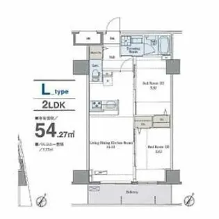 ラグゼナ平和台【4階】の間取り